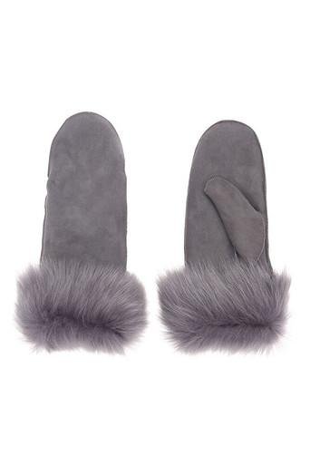 Full palm shearling mittens by GUSHLOW&COLE