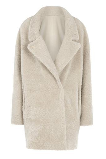 Mid length shearling overcoat... by GUSHLOW&COLE