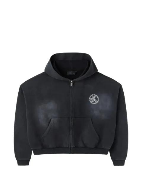 logo-detail zip hoodie by GV GALLERY