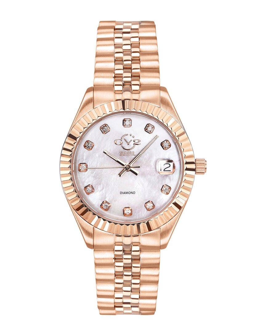 GV2 Women's Naples Diamond Swiss Watch by GV2