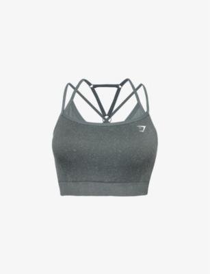 Adapt Fleck fitted stretch-woven sports bra by GYMSHARK