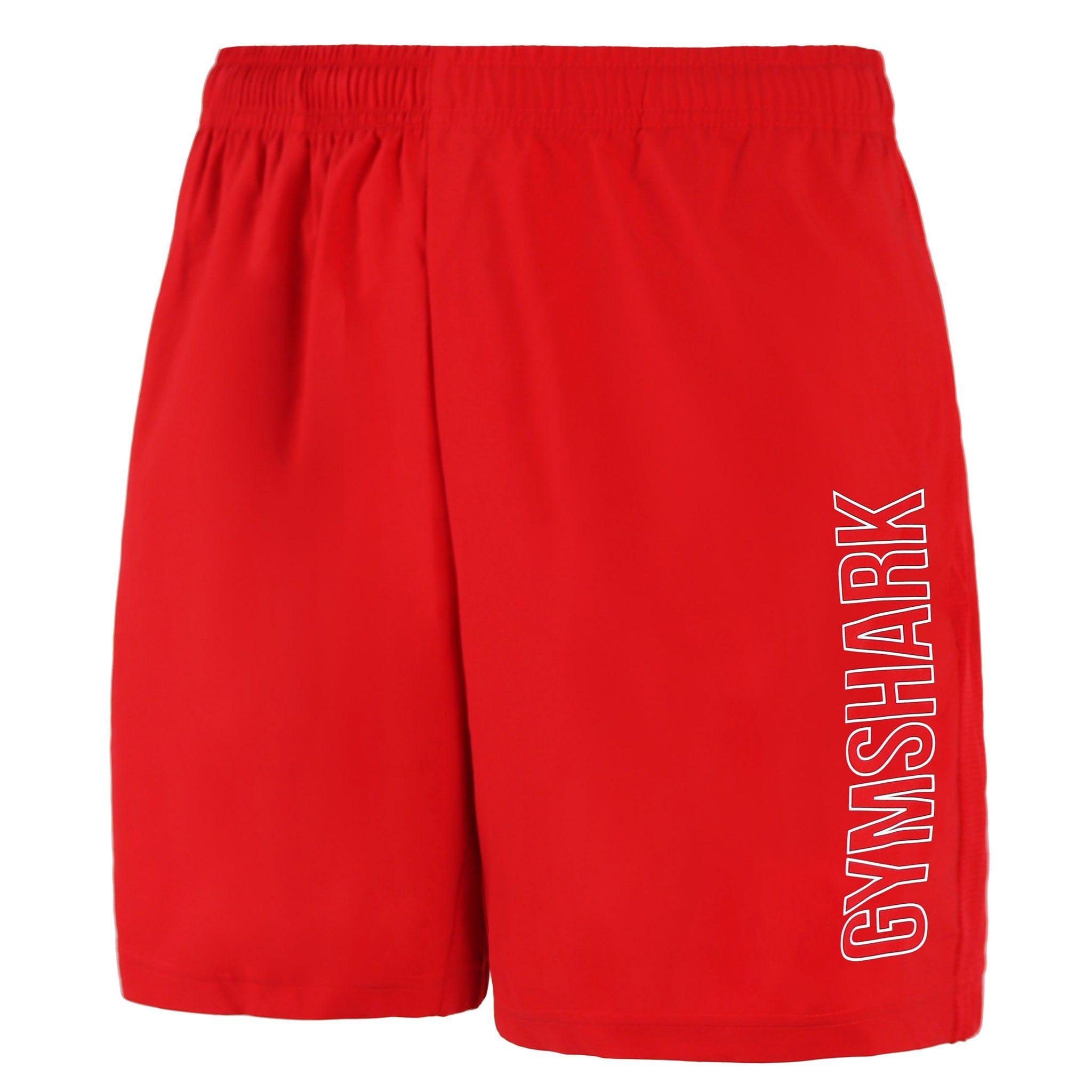 Arrival 7inch Red Shorts by GYMSHARK