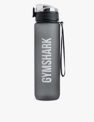 Branded plastic sports bottle by GYMSHARK