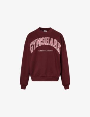 Collegiate Crew-Neck Cotton-Blend Sweatshirt by GYMSHARK
