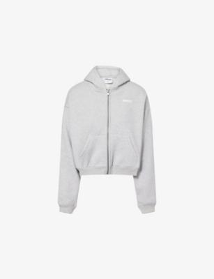 Cosy Luxe Zip-Through Sweat-Jersey Hoody by GYMSHARK
