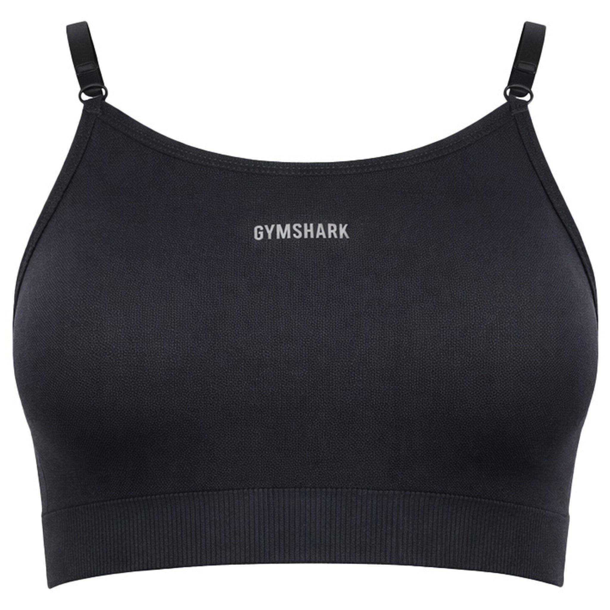 Flex Strappy Black Sports Bra by GYMSHARK