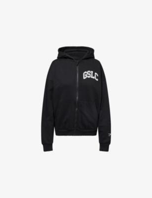 GSLC Graphic Zip-Up Cotton-Blend Hoody by GYMSHARK