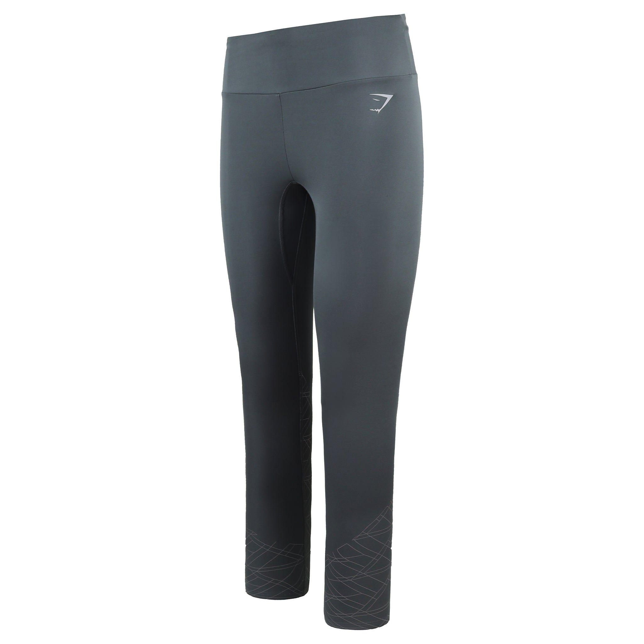 High Waist Charcoal Grey Speed Leggings by GYMSHARK