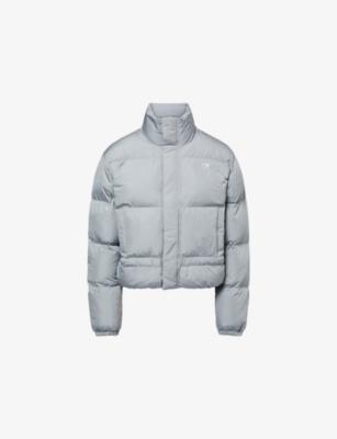 Logo-Print Padded Shell-Down Jacket by GYMSHARK