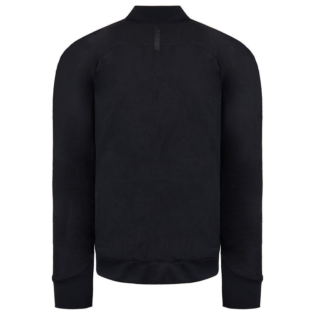 Retake Quilted Black Bomber Jacket by GYMSHARK