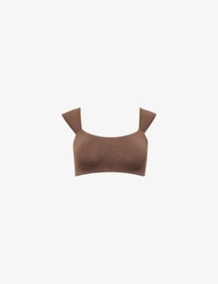 Soft Sculpt Cap-Sleeve Studio Bralette by GYMSHARK Soft Sculpt Cap-Sleeve Studio Bralette by GYMSHARK
