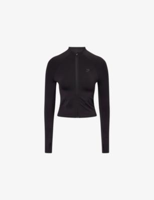 Soft Sculpt Zip Up Tech-Knit Jacket by GYMSHARK