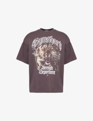 Strength Department Animal-Print Cotton-Jersey T-Shirt by GYMSHARK