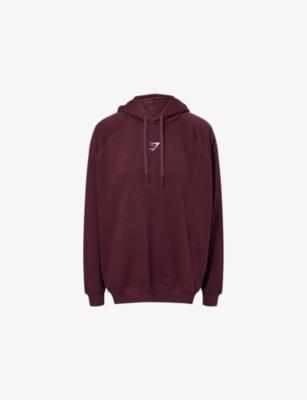 Training Oversized Fleece Cotton-Jersey Hoody by GYMSHARK Training Oversized Fleece Cotton-Jersey Hoody by GYMSHARK