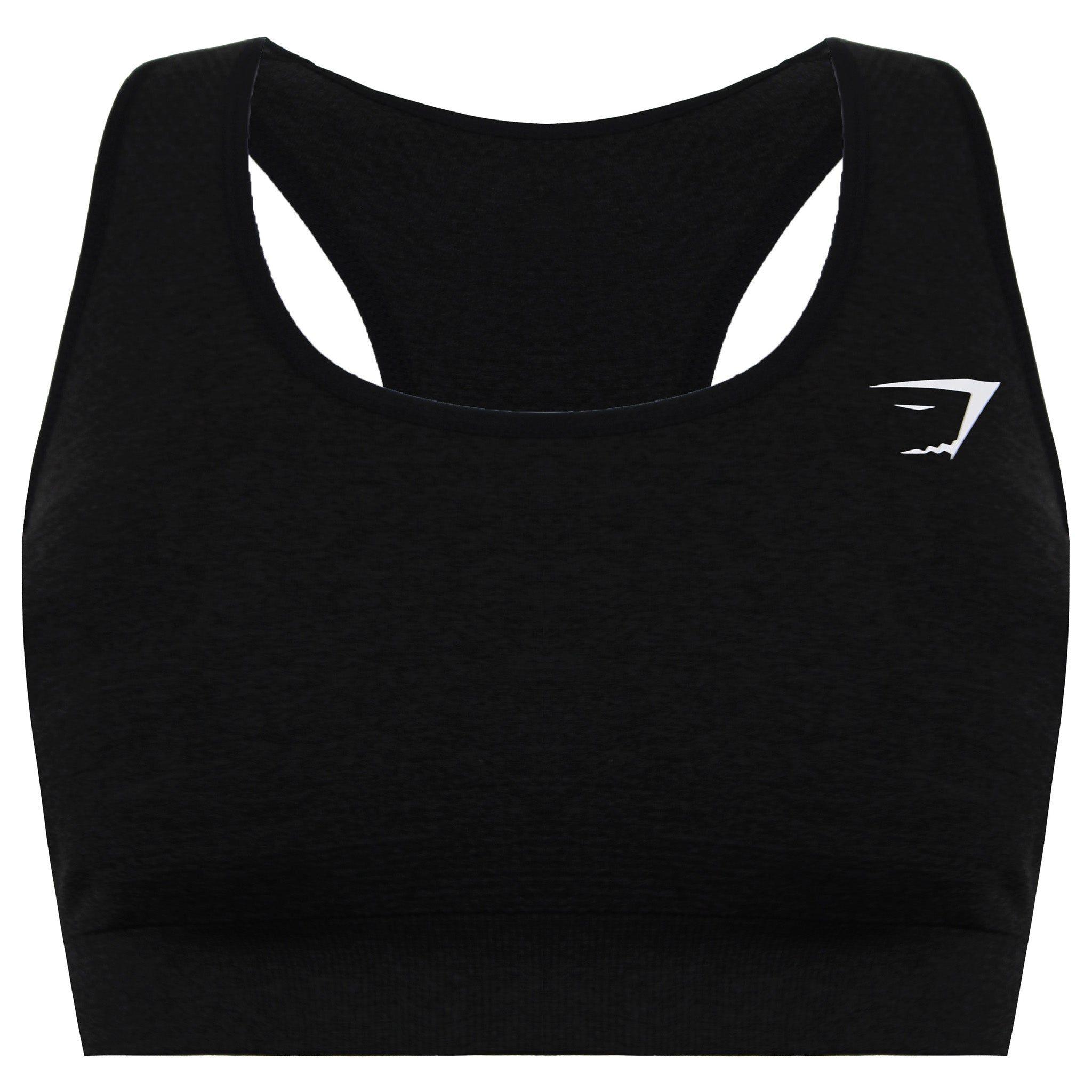 Vital Seamless Dark Charcoal Sports Bra by GYMSHARK