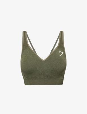 Vital fitted stretch-woven sports bra by GYMSHARK