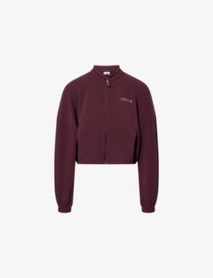 Waffle Midi Zip-Up Jersey Jacket by GYMSHARK