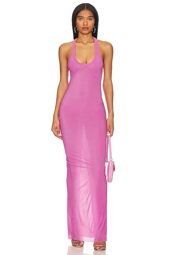 h:ours Giada Maxi Dress in Pink by H:OURS