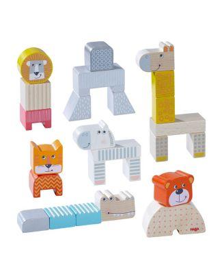 Animal Parade Wooden Blocks 25 Piece Set - Age 18 Mo+ by HABA