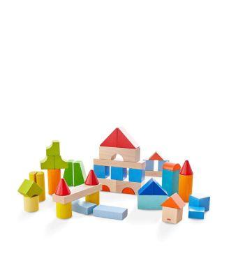 Colored Wooden Building Blocks 46 Piece Set - Age 1+ by HABA