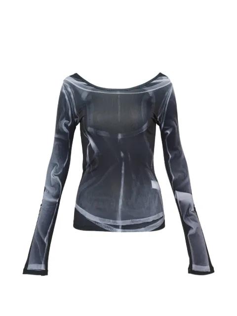 X-Ray-print T-shirt by HACHE