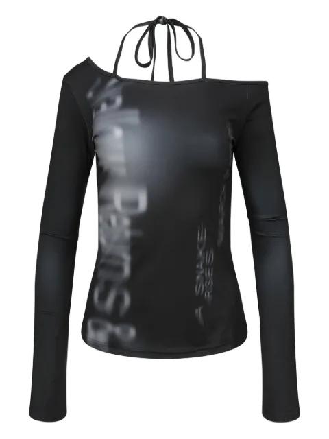 halterneck long-sleeve top by HACHE