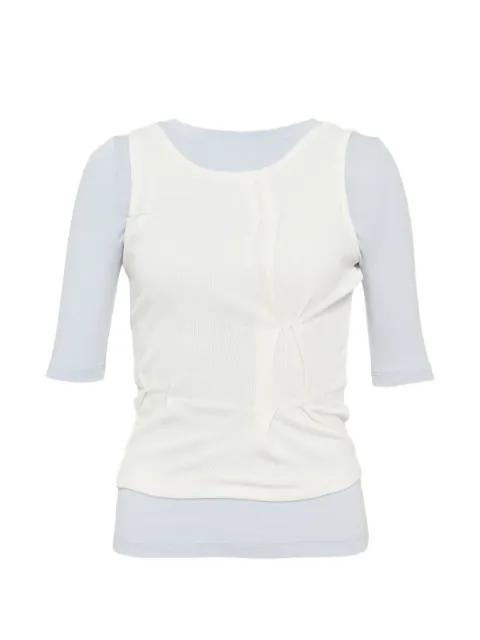layered T-shirt by HACHE