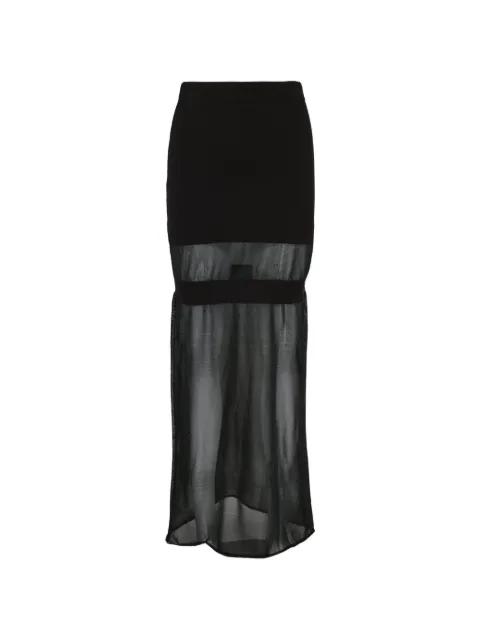 layered maxi skirt by HACHE
