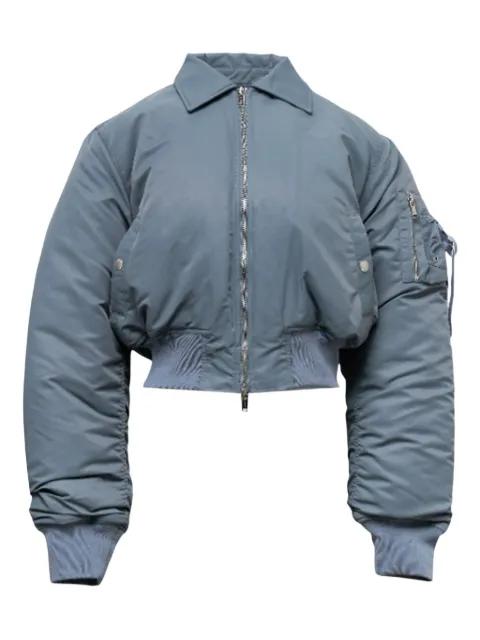 zipped bomber jacket by HACHE