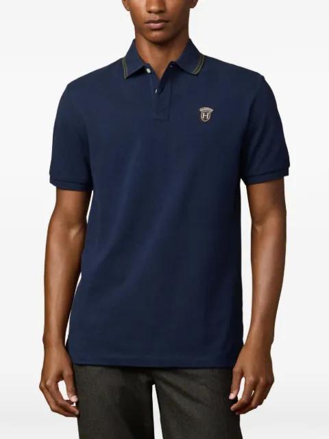 Badge-patch polo shirt by HACKETT