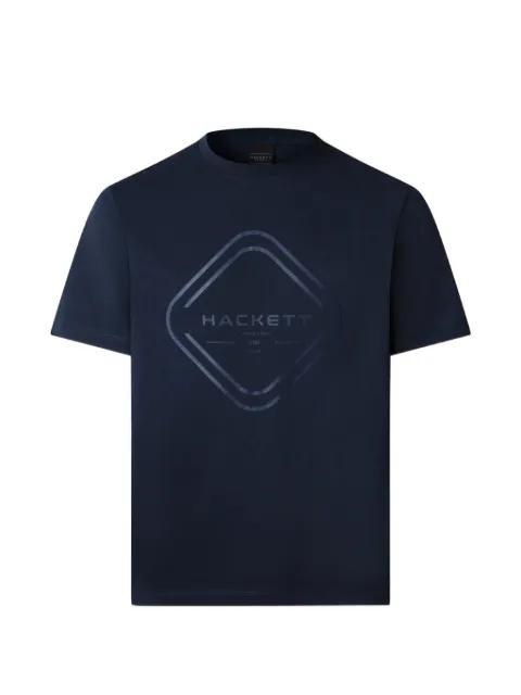 Classic Fit graphic-print round-neck cotton T-shirt by HACKETT