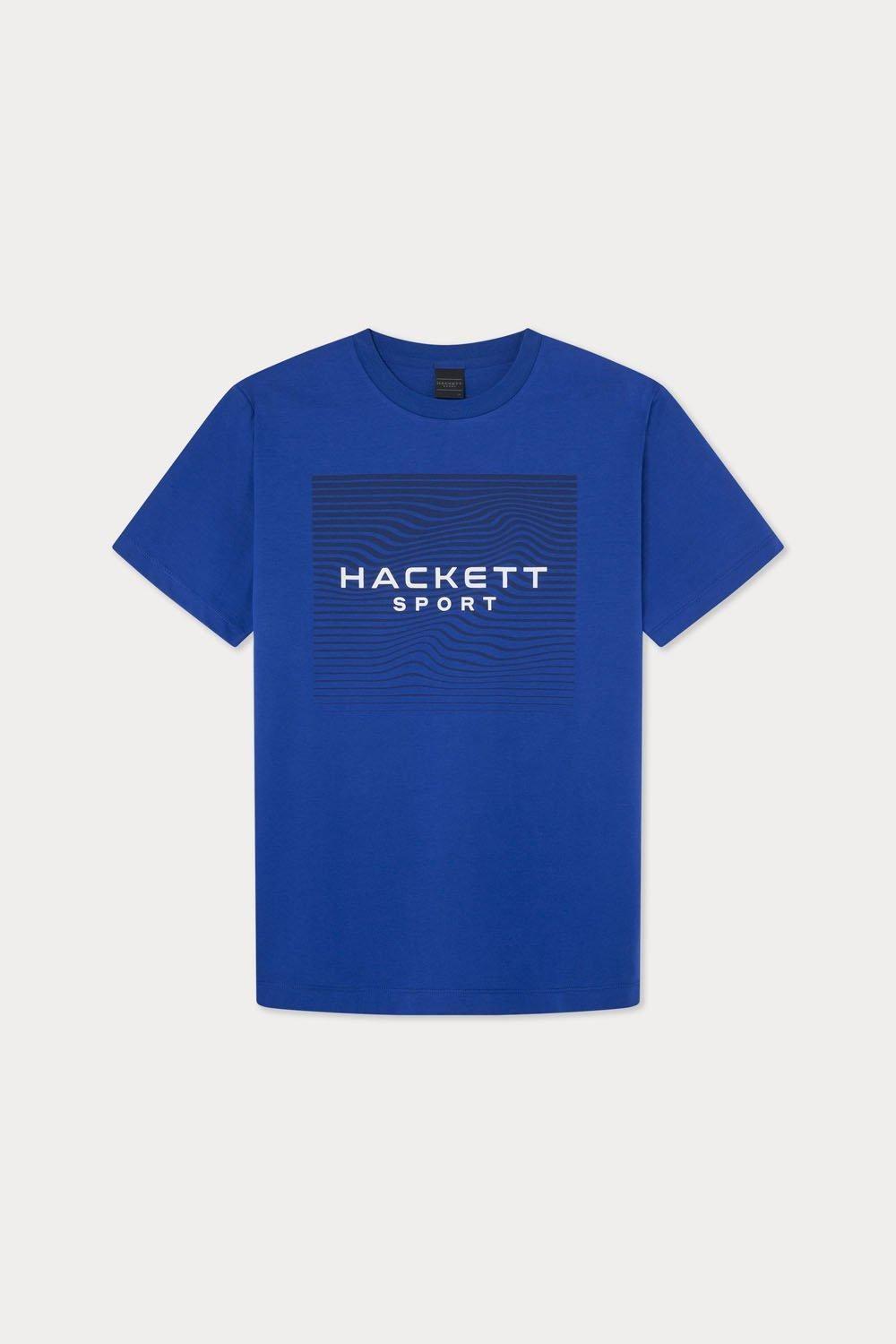 Hackett Sport Vector Graphic Short Sleeve T-shirt Cobalt Blue by HACKETT