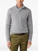 quarter-zip elbow-patch sweater by HACKETT LONDON