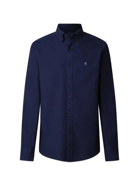 Oxford logo-embroidered shirt by HACKETT