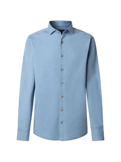 embroidered logo shirt by HACKETT