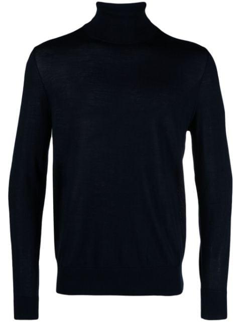fine-knit roll neck jumper by HACKETT