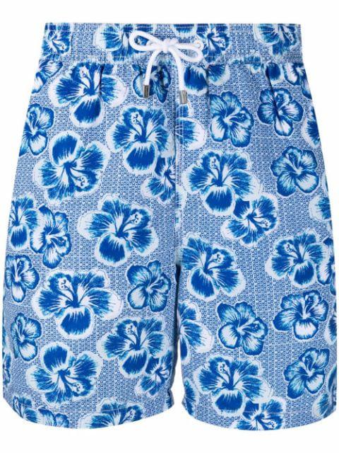 floral-print drawstring-waist swim shorts by HACKETT