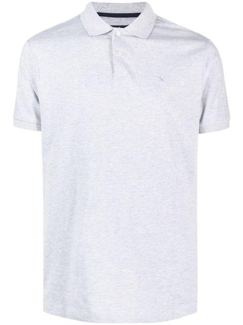 logo-embroidered cotton polo shirt by HACKETT