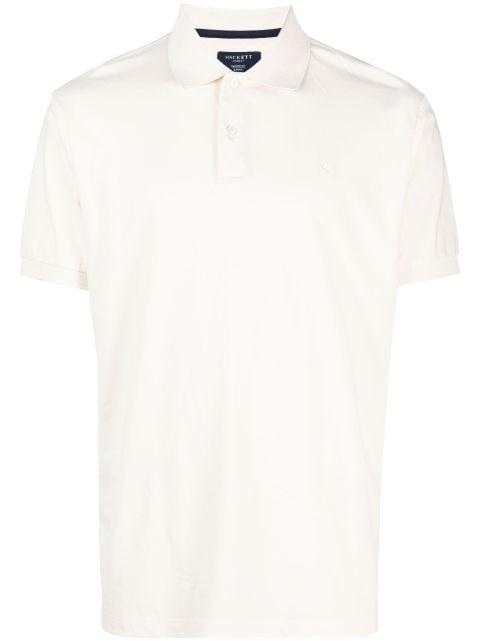 logo-embroidered cotton polo shirt by HACKETT