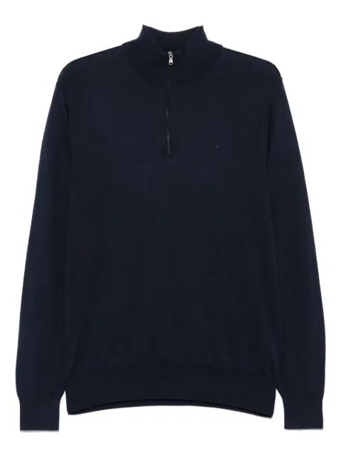 logo-embroidered sweater by HACKETT