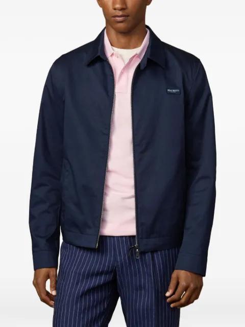 logo-patch bomber jacket by HACKETT logo-patch bomber jacket by HACKETT