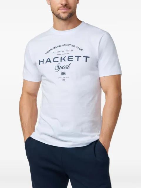 logo-print cotton T-shirt by HACKETT