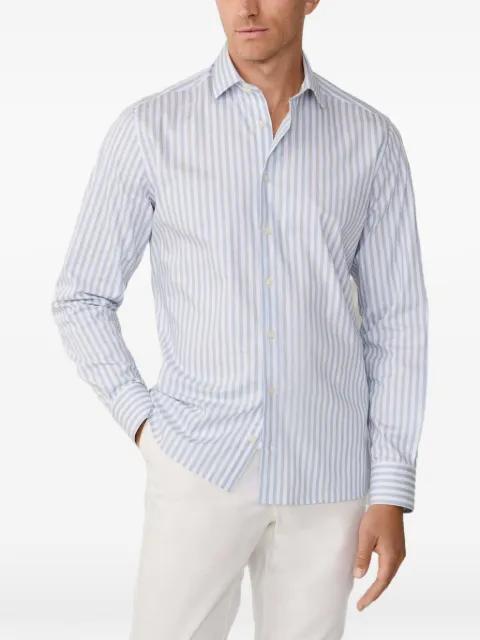 melange stripe shirt by HACKETT