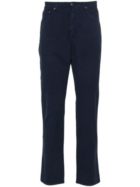 mid-rise slim-fit chinos by HACKETT