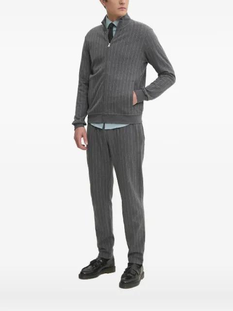 pinstripe zip-up sweater by HACKETT