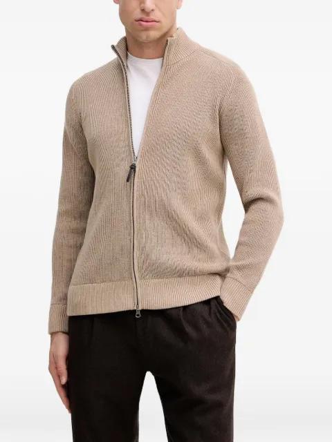 ribbed zip cardigan by HACKETT