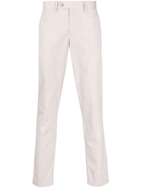slim-cut stretch-cotton chinos by HACKETT