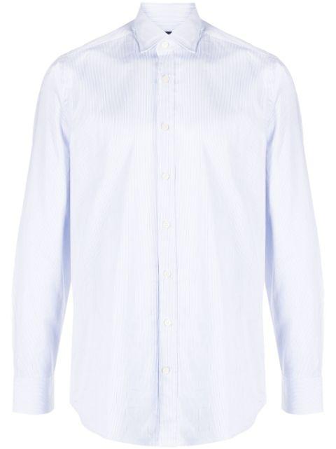 striped cotton shirt by HACKETT