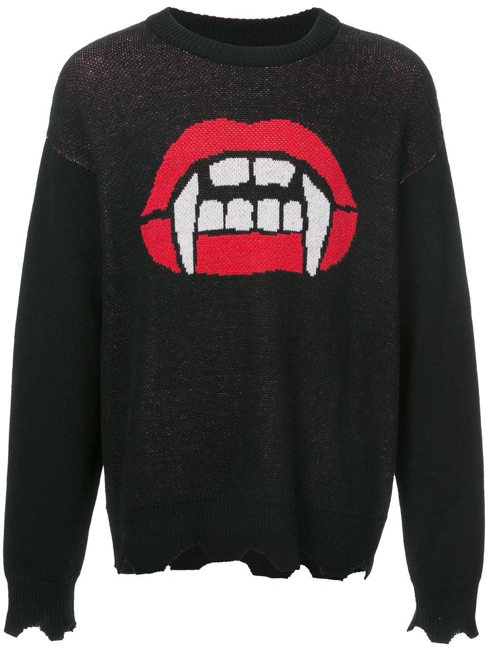 Fang lip sweater by HACULLA