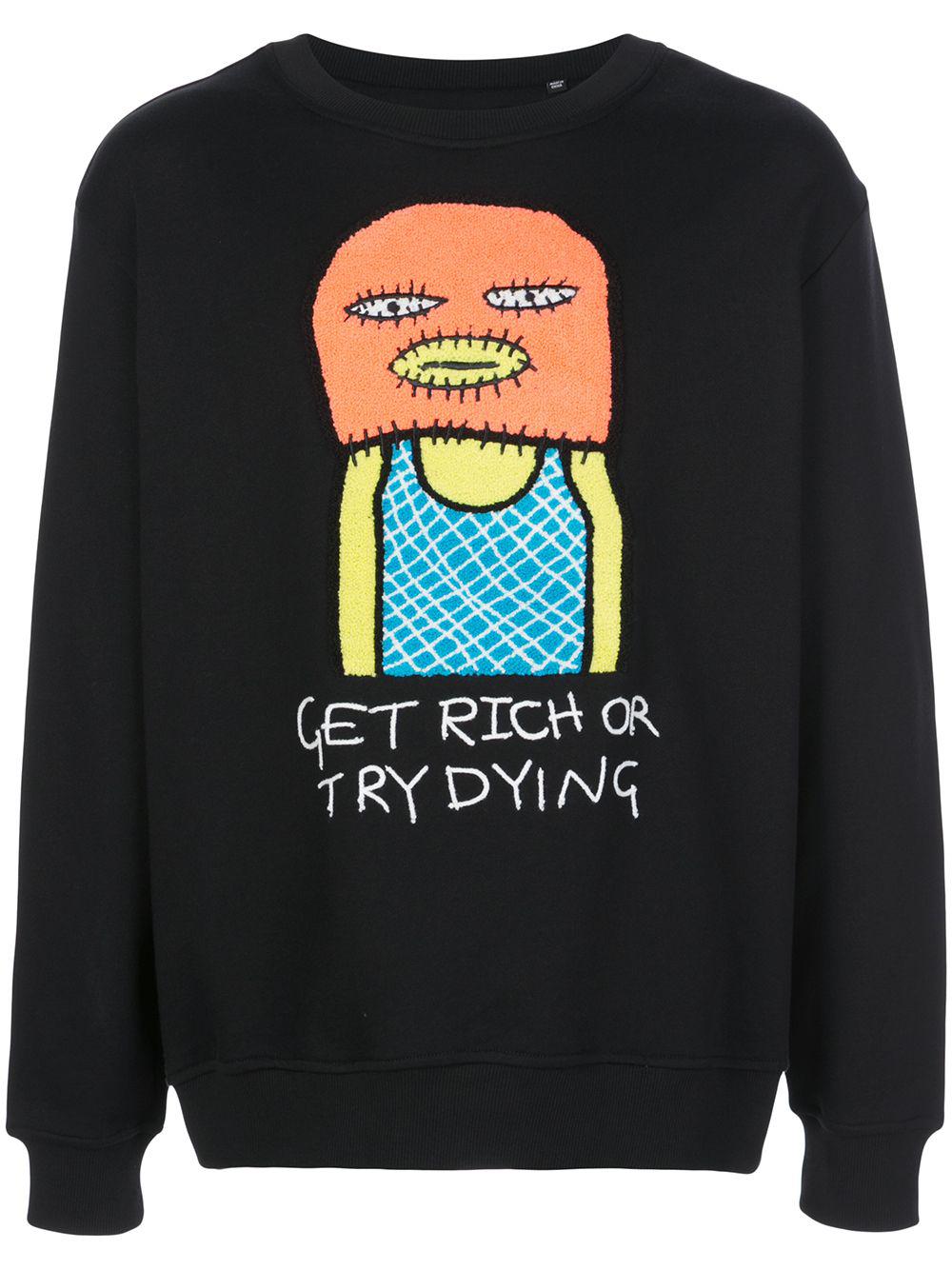 Get Rich embroidered sweatshirt by HACULLA